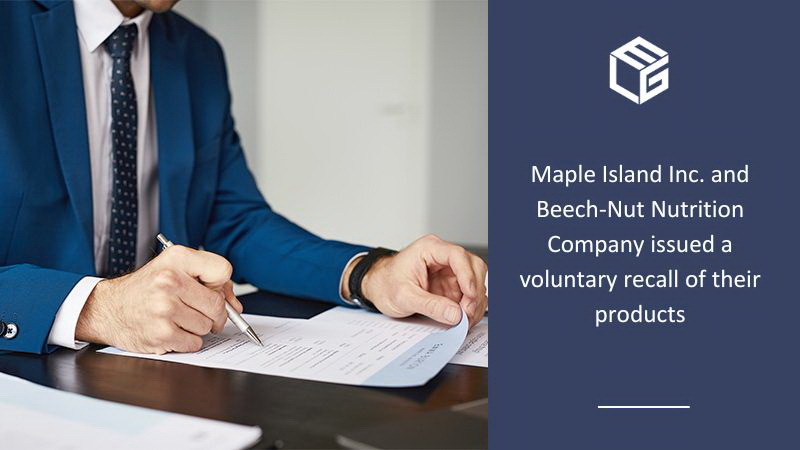 Maple Island Inc. Issues a Voluntary Recall of Three Lots of